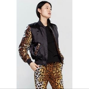 Love Moschino Cheetah Graphic Bomber Jacket 10